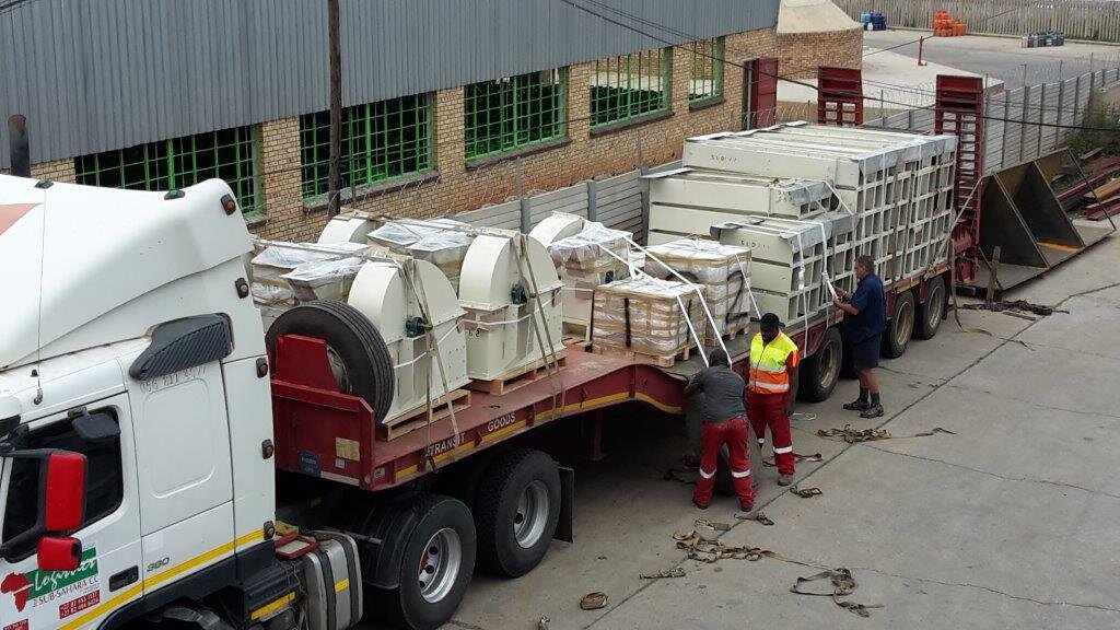 Grain cleaner installation by Facet Engineering