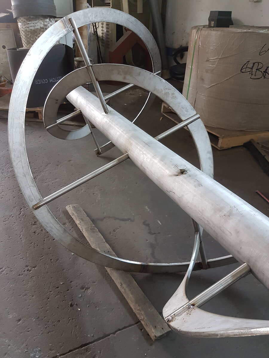 Ribbon blender installation in a process plant by Facet Engineering
